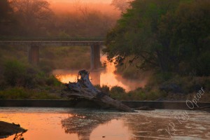 Sunrise over Vurhami river Bridge